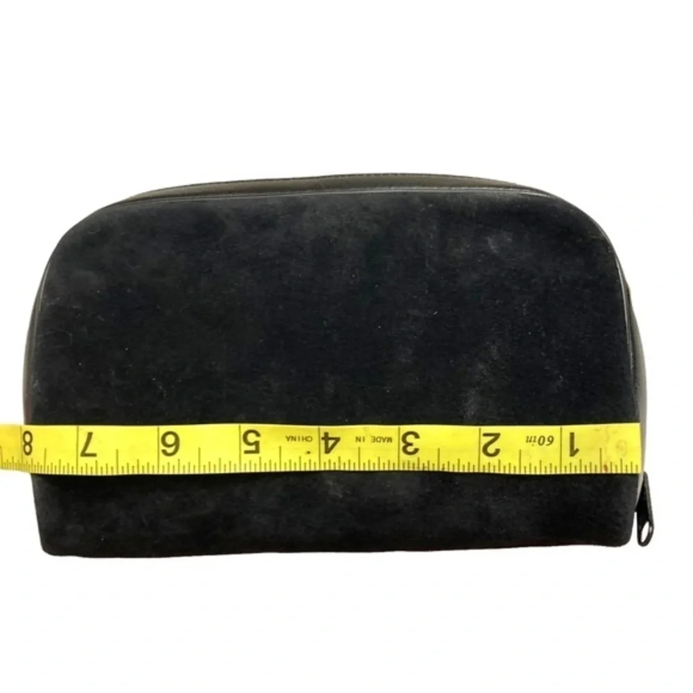 Givenchy vintage black suede leather clutch bag rare